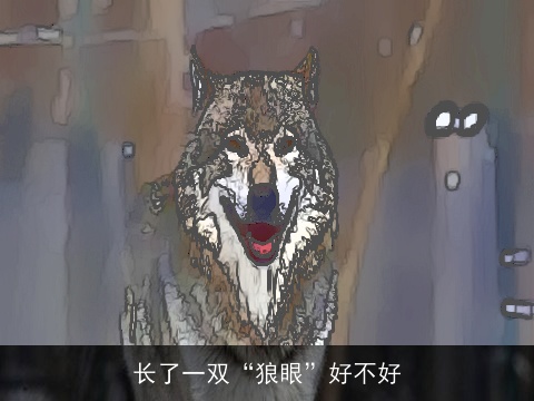 长了一双“狼眼”好不好
