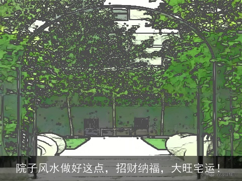 院子风水做好这点，招财纳福，大旺宅运！