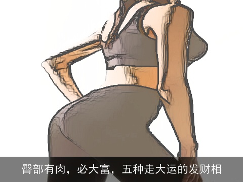 臀部有肉，必大富，五种走大运的发财相