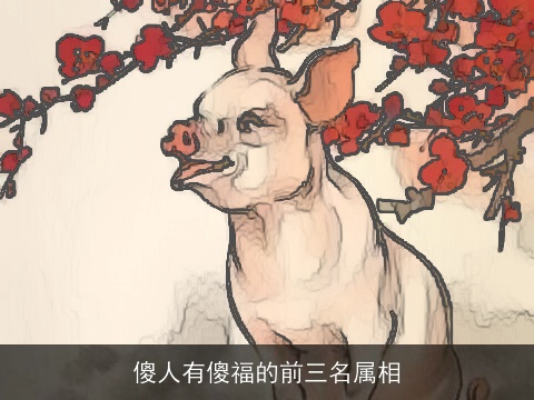 傻人有傻福的前三名属相