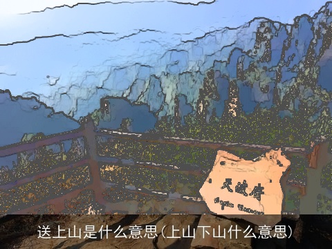 送上山是什么意思(上山下山什么意思)