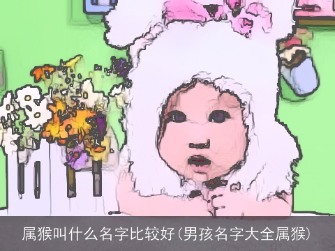 属猴叫什么名字比较好(男孩名字大全属猴)