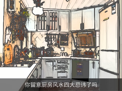 你留意厨房风水四大忌讳了吗