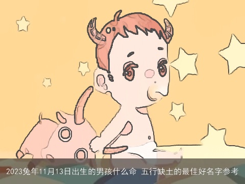 2023兔年11月13日出生的男孩什么命 五行缺土的最佳好名字参考