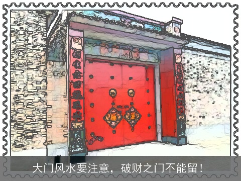 大门风水要注意，破财之门不能留！