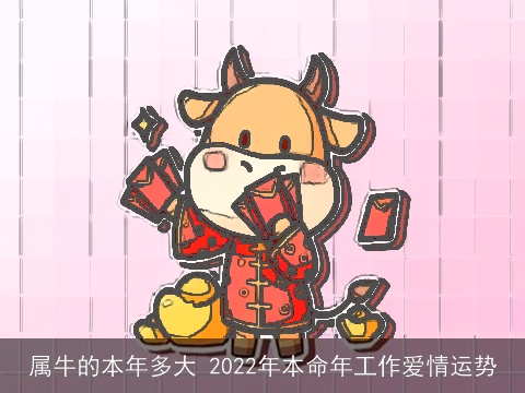 属牛的本年多大 2022年本命年工作爱情运势