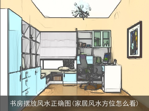 书房摆放风水正确图(家居风水方位怎么看)
