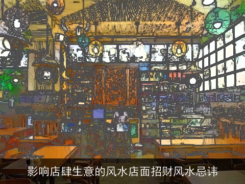 影响店肆生意的风水店面招财风水忌讳