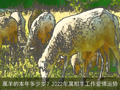 属羊的本年多少岁？2022年属相羊工作爱情运势