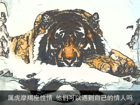 属虎摩羯座性情 他们可以遇到自己的情人吗