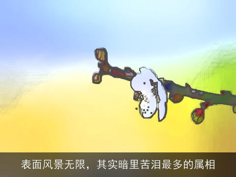 表面风景无限，其实暗里苦泪最多的属相