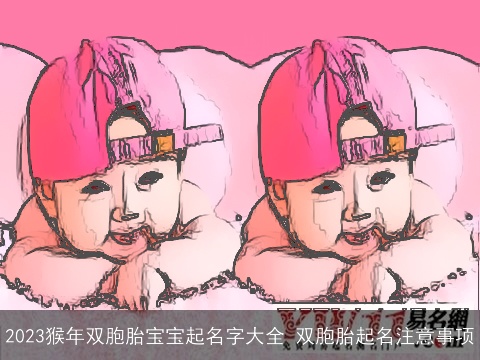 2023猴年双胞胎宝宝起名字大全 双胞胎起名注意事项