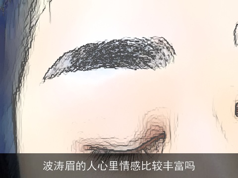 波涛眉的人心里情感比较丰富吗