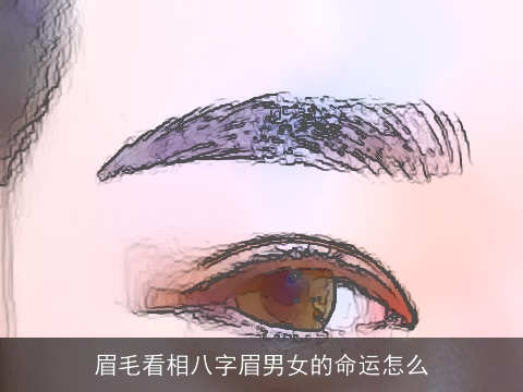 眉毛看相八字眉男女的命运怎么