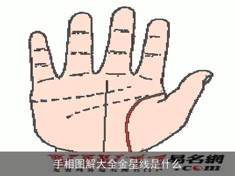 手相图解大全金星线是什么