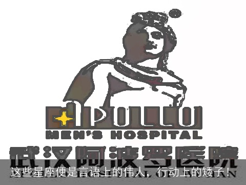 这些星座便是言语上的伟人，行动上的矮子！