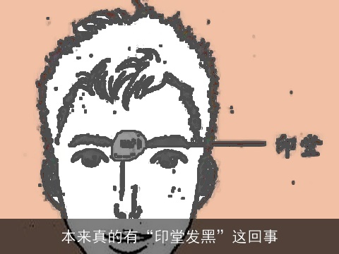 本来真的有“印堂发黑”这回事