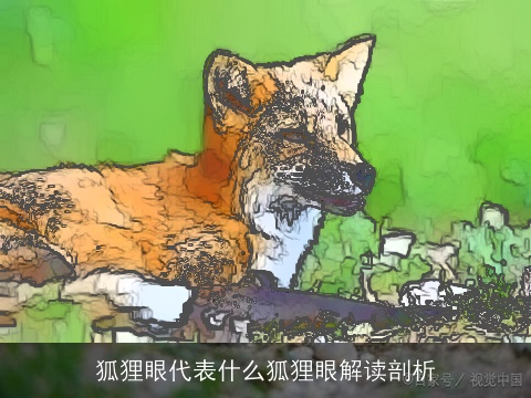 狐狸眼代表什么狐狸眼解读剖析