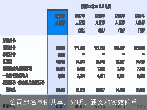 公司起名事例共享，好听、涵义和实效偏重