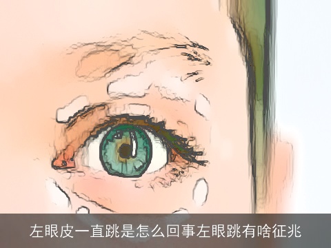 左眼皮一直跳是怎么回事左眼跳有啥征兆