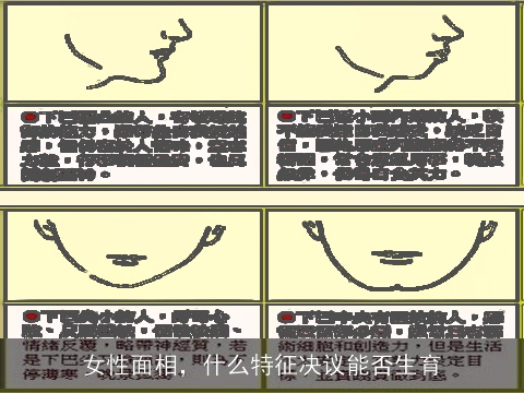 女性面相，什么特征决议能否生育