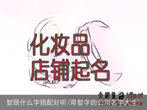 智跟什么字搭配好听(带智字的公司名字大全)