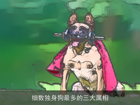 细数独身狗最多的三大属相