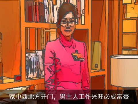 家中西北方开门，男主人工作兴旺必成富豪