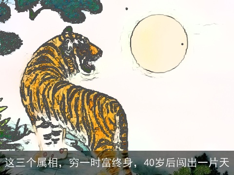 这三个属相，穷一时富终身，40岁后闯出一片天