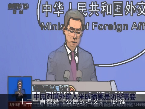 十二生肖都是《公民的名义》中的谁