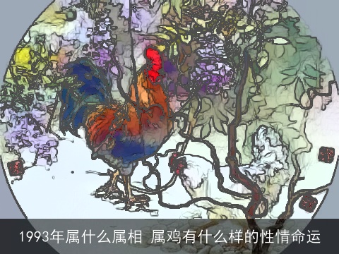 1993年属什么属相 属鸡有什么样的性情命运