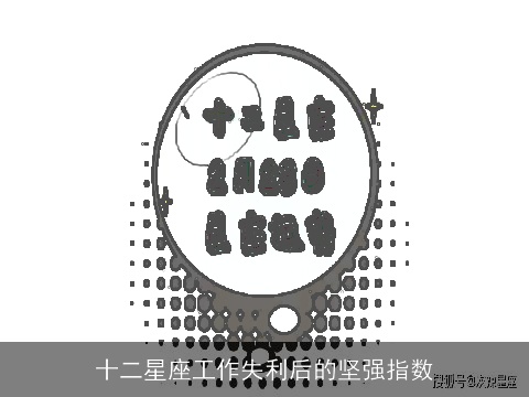 十二星座工作失利后的坚强指数