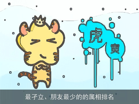 最孑立、朋友最少的的属相排名