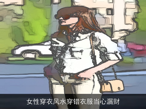 女性穿衣风水穿错衣服当心漏财
