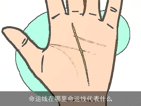 命运线在哪里命运线代表什么