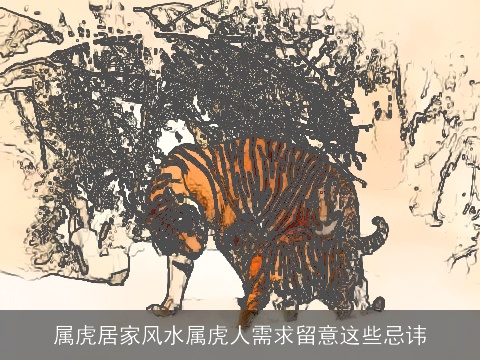 属虎居家风水属虎人需求留意这些忌讳