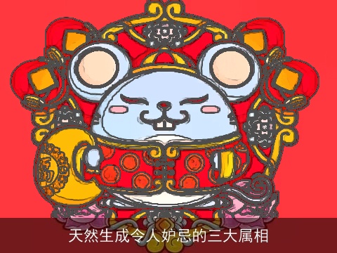 天然生成令人妒忌的三大属相