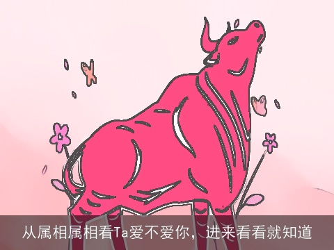 从属相属相看Ta爱不爱你，进来看看就知道