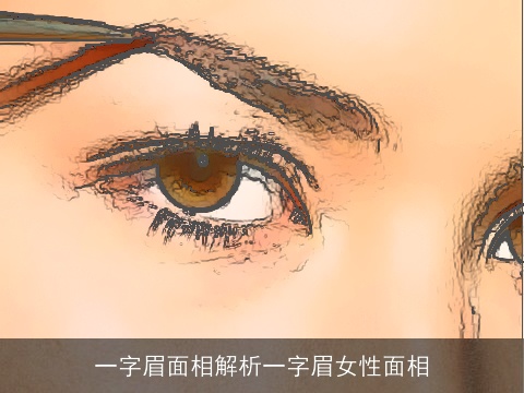 一字眉面相解析一字眉女性面相