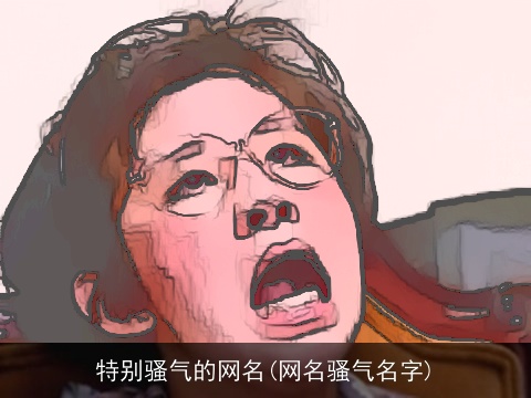 特别骚气的网名(网名骚气名字)