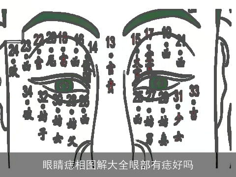 眼睛痣相图解大全眼部有痣好吗