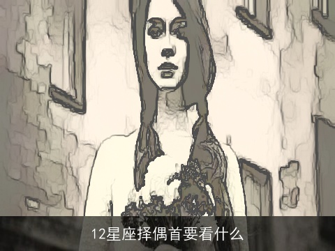 12星座择偶首要看什么