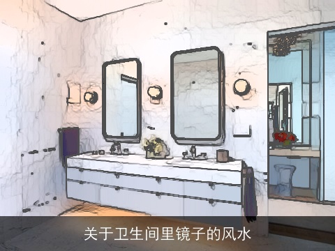 关于卫生间里镜子的风水