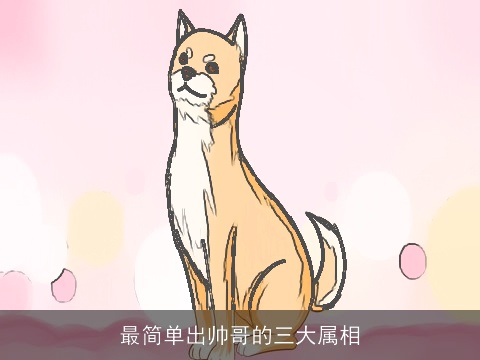 最简单出帅哥的三大属相