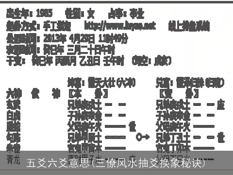 五爻六爻意思(三僚风水抽爻换象秘诀)