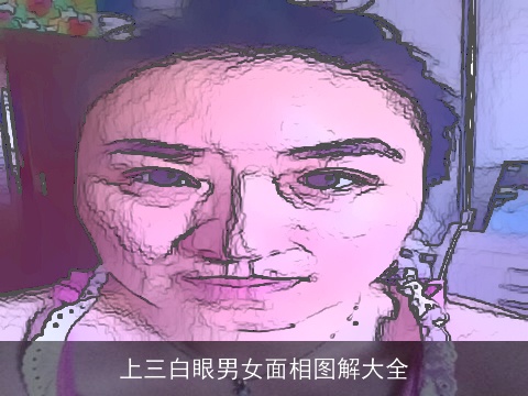 上三白眼男女面相图解大全