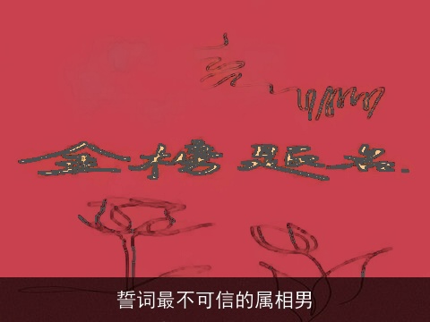 誓词最不可信的属相男