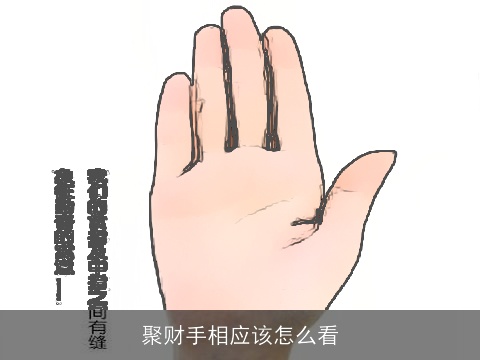 聚财手相应该怎么看