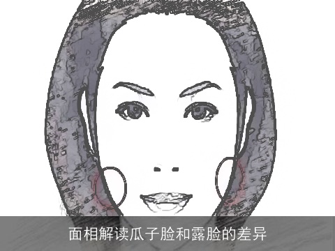 面相解读瓜子脸和露脸的差异