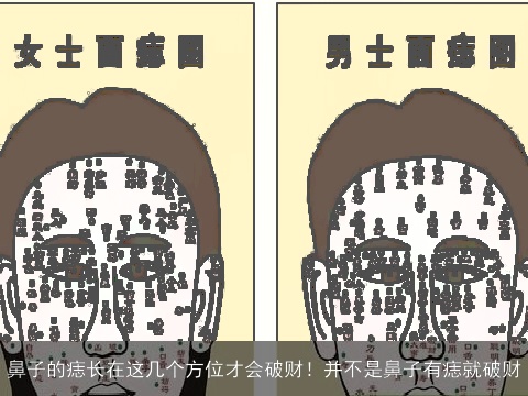 鼻子的痣长在这几个方位才会破财！并不是鼻子有痣就破财